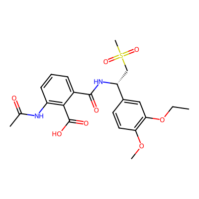 Chemical structure of Apremilast Impurity VI (Open chain Apremilast)