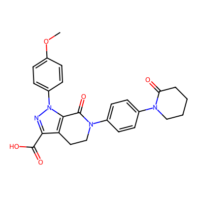 Chemical structure of Apixaban Impurity A