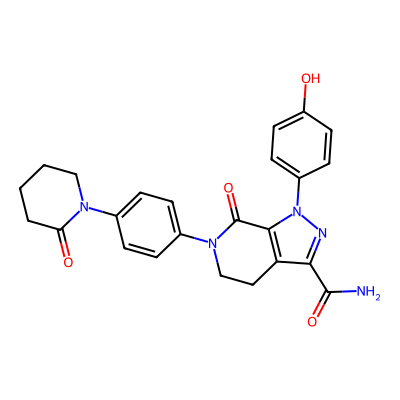 Chemical structure of Apixaban Des Methyl Impurity