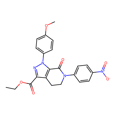 Chemical structure of Apixaban Tetrahydro Impurity
