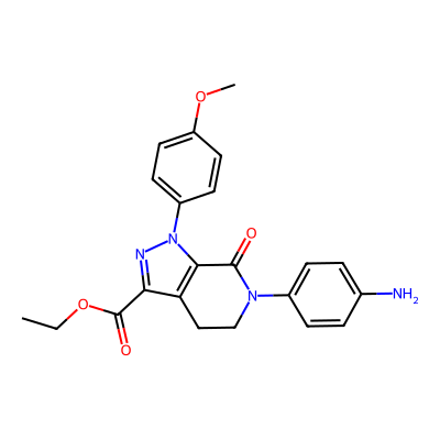 Chemical structure of Apixaban Aminophenyl Impurity