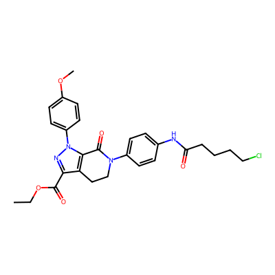 Chemical structure of Apixaban Stage-III impurity 5