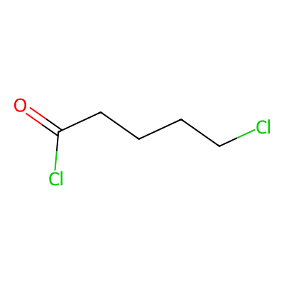 Chemical structure of 5-Chlorovaleryl chloride
