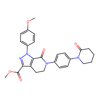 Chemical structure of Apixaban Methyl Ester