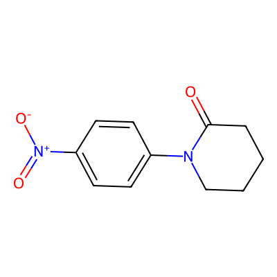 Chemical structure of 1-(4-Nitrophenyl)piperidin-2-one