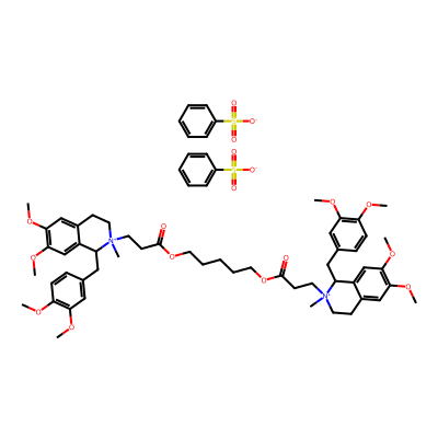 Chemical structure of Atracurium Besylate