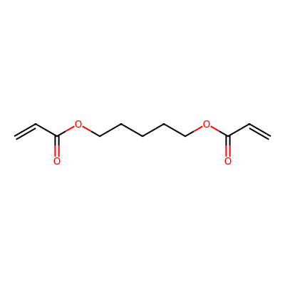 Chemical structure of 1,5-Pentanediol Diacrylate