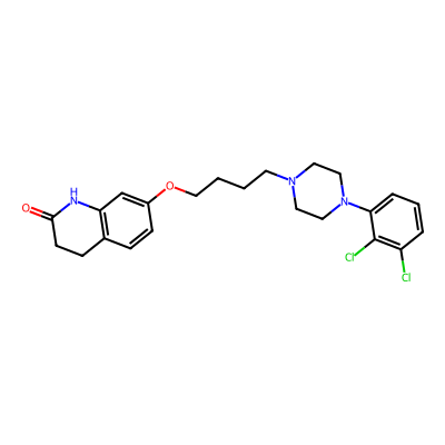 Chemical structure of Aripiprazole