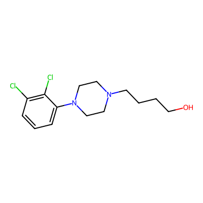 Chemical structure of Aripiprazole Hydroxybutyl Impurity
