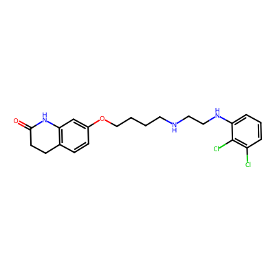 Chemical structure of Aripiprazole Desethylene Impurity