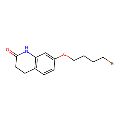 Chemical structure of Aripiprazole Bromobutoxyquinoline Impurity