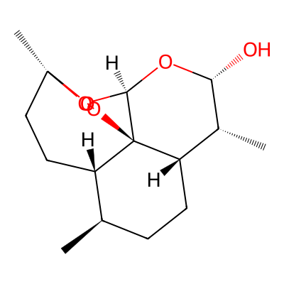 Chemical structure of Dihydro Artemisinin