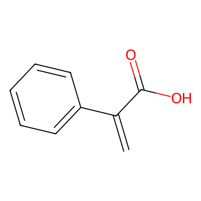 Chemical structure of Atropic Acid
