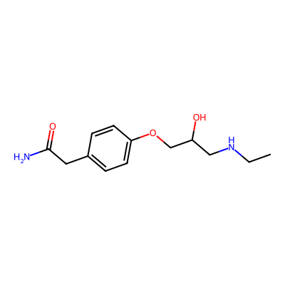 Chemical structure of Atenolol EP Impurity I