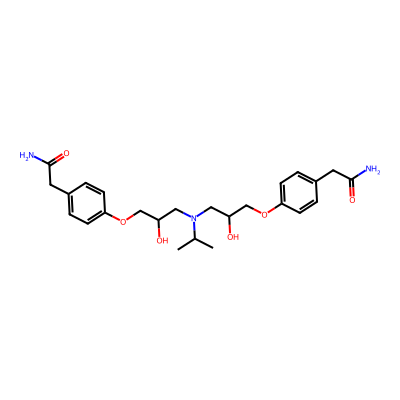 Chemical structure of Atenolol EP Impurity F