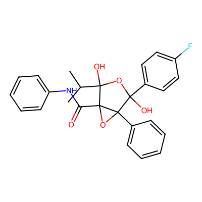 Chemical structure of Atorvastatin Epoxy Tetrahydrofuran Impurity