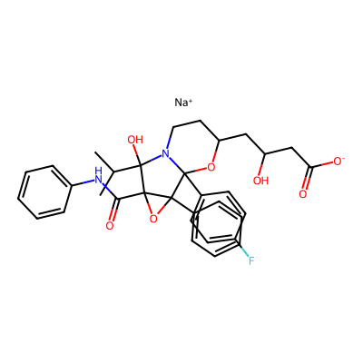 Chemical structure of Atorvastatin Epoxy 7 Hydroxy Analog