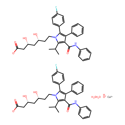 Chemical structure of Atorvastatin Calcium