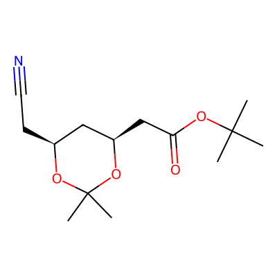 Chemical structure of Atorvastatin Acetonide t-Butyl Ester Side chain (4S,6S)-Isomer