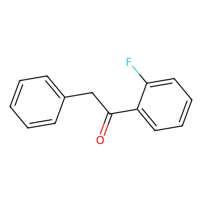 Chemical structure of 1-(2-Fluorophenyl)-2-phenylethanone