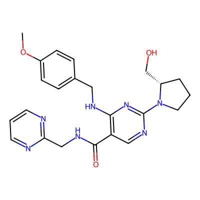 Chemical structure of Avanafil (Deschloro impurity)