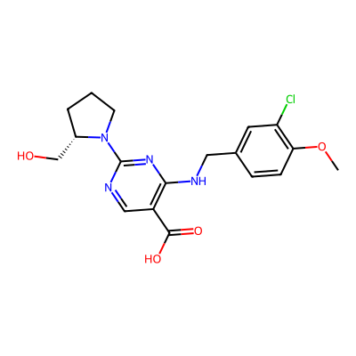 Chemical structure of Avanafil Acid Impurity