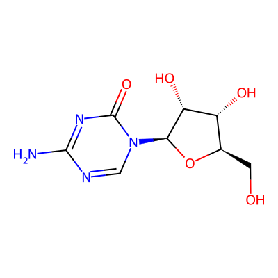 Chemical structure of Azacitidine