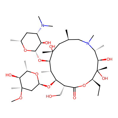Chemical structure of Azithromycin Impurity D