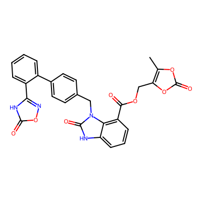 Chemical structure of Azilsartan Des-Ethyl Impurity