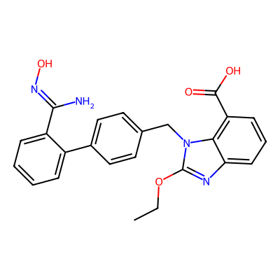 Chemical structure of Azilsartan Potassium Medoxomil Hydroxy acid