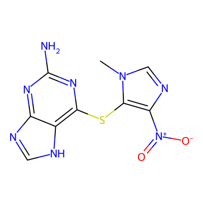 Chemical structure of Azathioprine Impurity G
