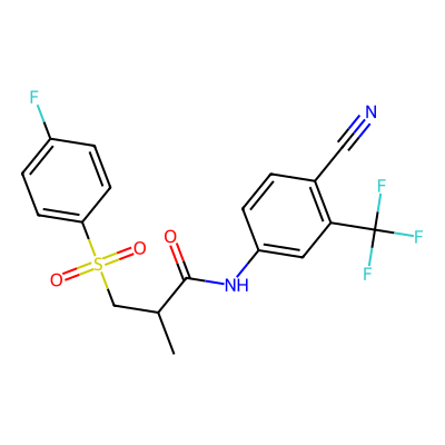 Chemical structure of Bicalutamide EP Impurity C