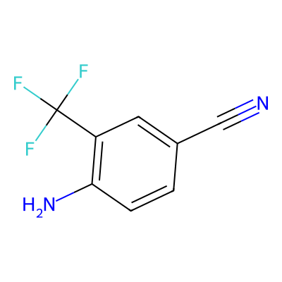 Chemical structure of Bicalutamide Aminobenzonitrile