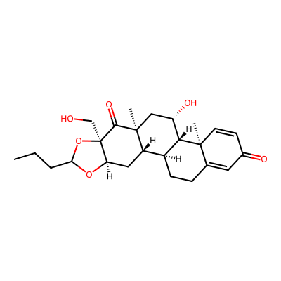 Chemical structure of Budesonide Impurity E