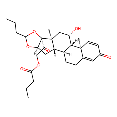 Chemical structure of Budesonide 21-butyrate