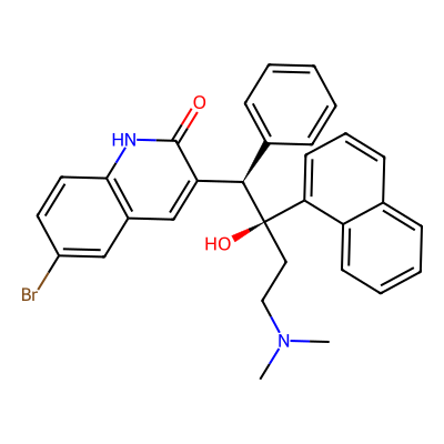 Chemical structure of O-Desmethyl Bedaquiline