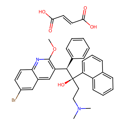 Chemical structure of Bedaquiline Fumarate