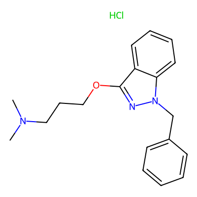 Chemical structure of Benzydamine Hydrochloride