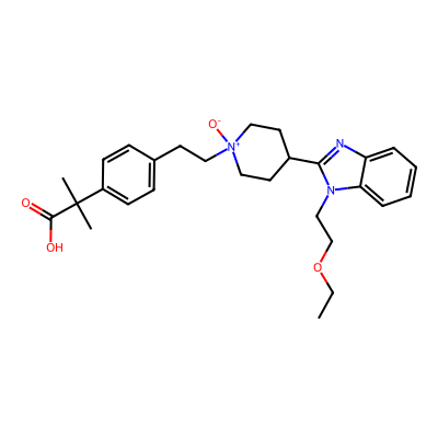 Chemical structure of Bilastine Related compound A