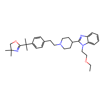 Chemical structure of Bilastine Impurity D