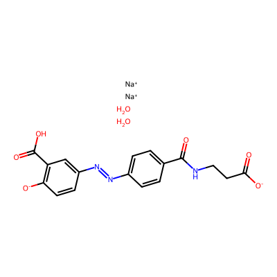 Chemical structure of Balsalazide Disodium Dihydrate