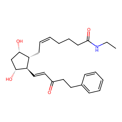 Chemical structure of 15-Keto Bimatoprost