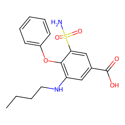 Chemical structure of Bumetanide