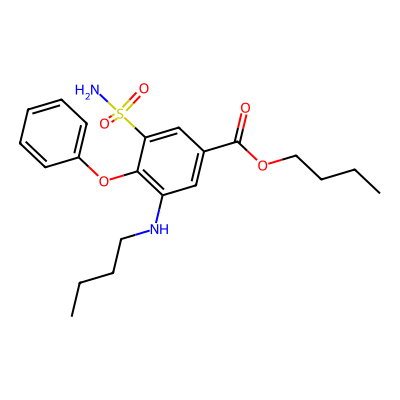 Chemical structure of Bumetanide Butyl Ester