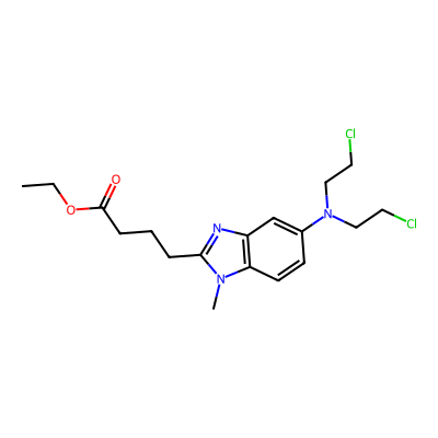 Chemical structure of Bendamustine Ethyl Ester