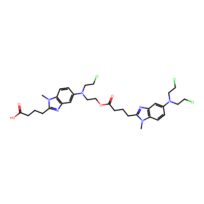 Chemical structure of Bendamustine Related Compound H