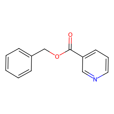 Chemical structure of Benzyl Nicotinate