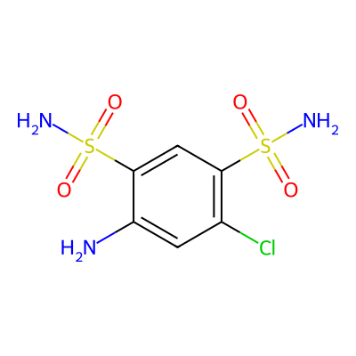 Chemical structure of Hydrochlorothiazide Impurity B