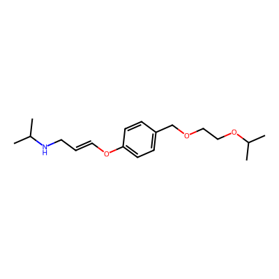 Chemical structure of Bisoprolol Impurity E
