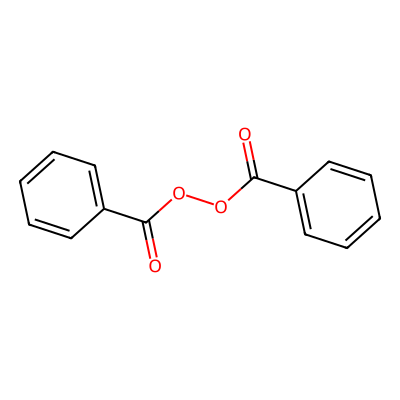 Chemical structure of Benzoyl Peroxide - API